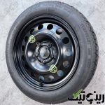 رینگ و لاستیک زاپاس فرغونی فولکس پاسات 17 اینچی