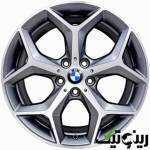 رینگ بی ام و X1 سایز 18 اینچی رنگ رخ تراش دودی کد-1288