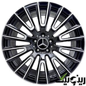 رینگ اسپرت بنز سایز 19 اینچی رنگ رخ تراش مشکی