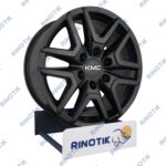 رینگ فابریک KMC T8 سایز 18 اینچی رنگ مشکی